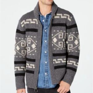 Mens Pendleton Westerley Wool Cardigan Sweater NWOT